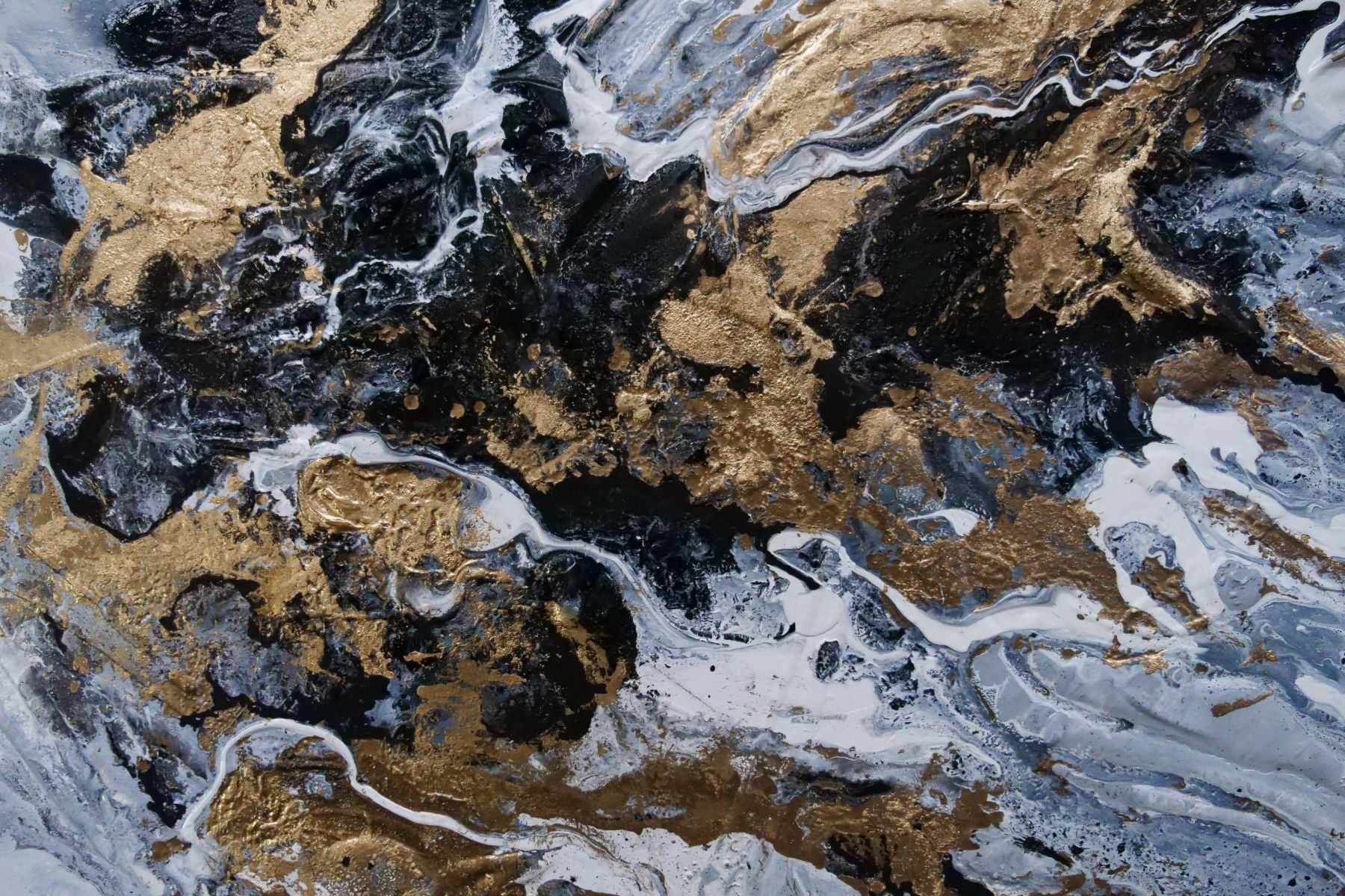 Golden Crunch 200cm x 80cm Grey Gold Textured Abstract Canvas Wall Art - Modern Home Decor for Living Room, Bedroom & Office