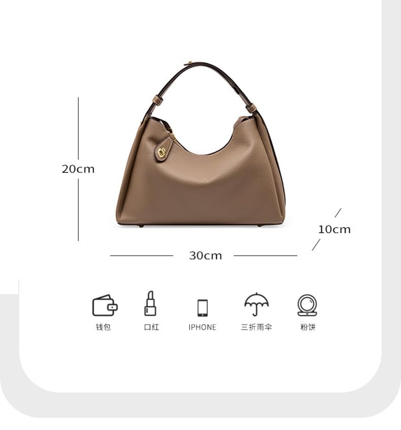 Premium Genuine Leather Women's Crossbody Bag - Fashion Designer Handbag & Purse for Everyday Use, Work, Travel and Special Occasions