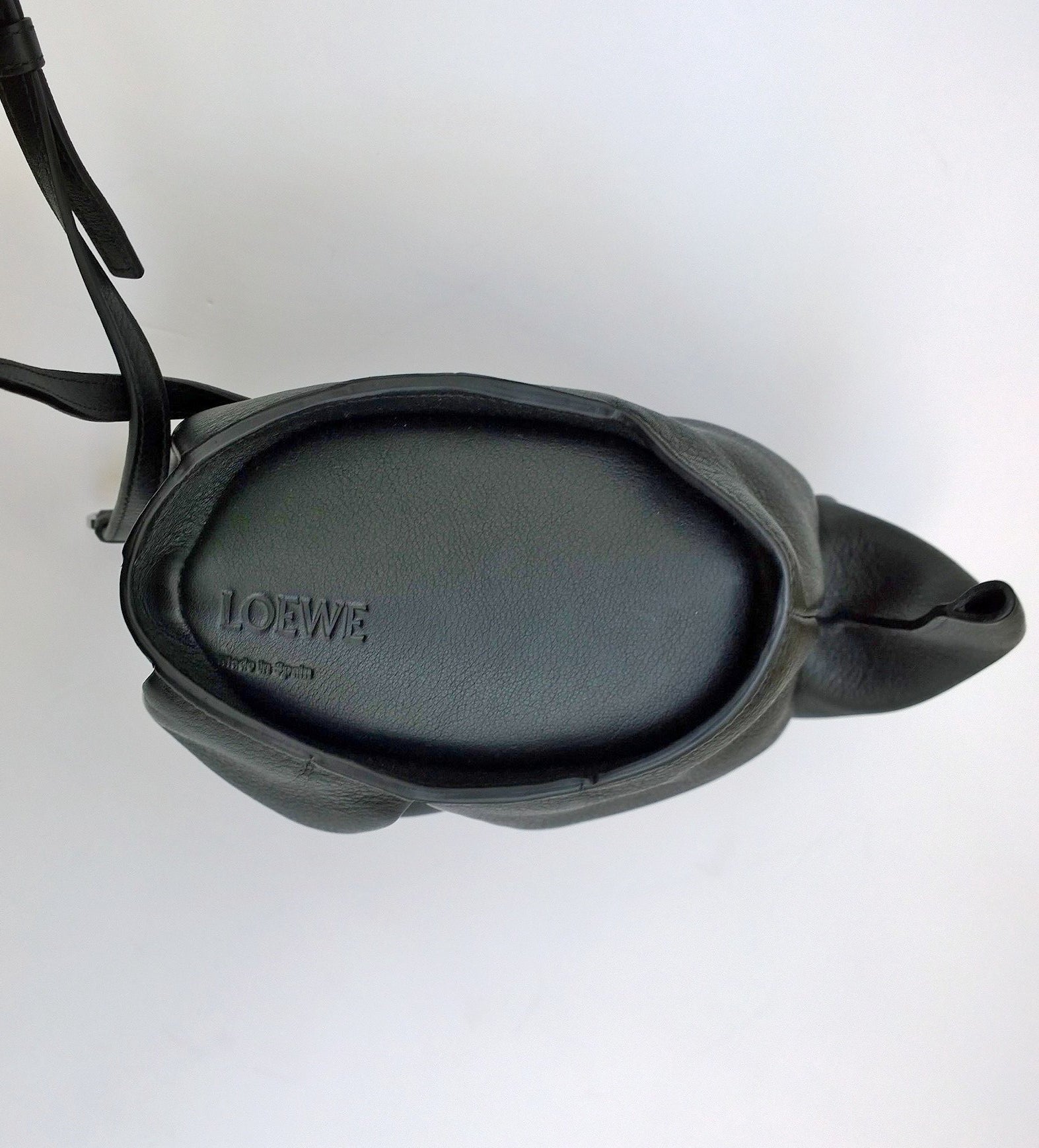 Loewe Elephant Black Leather Crossbody Mini Bag - Stylish & Compact for Everyday Use, Travel & Special Occasions