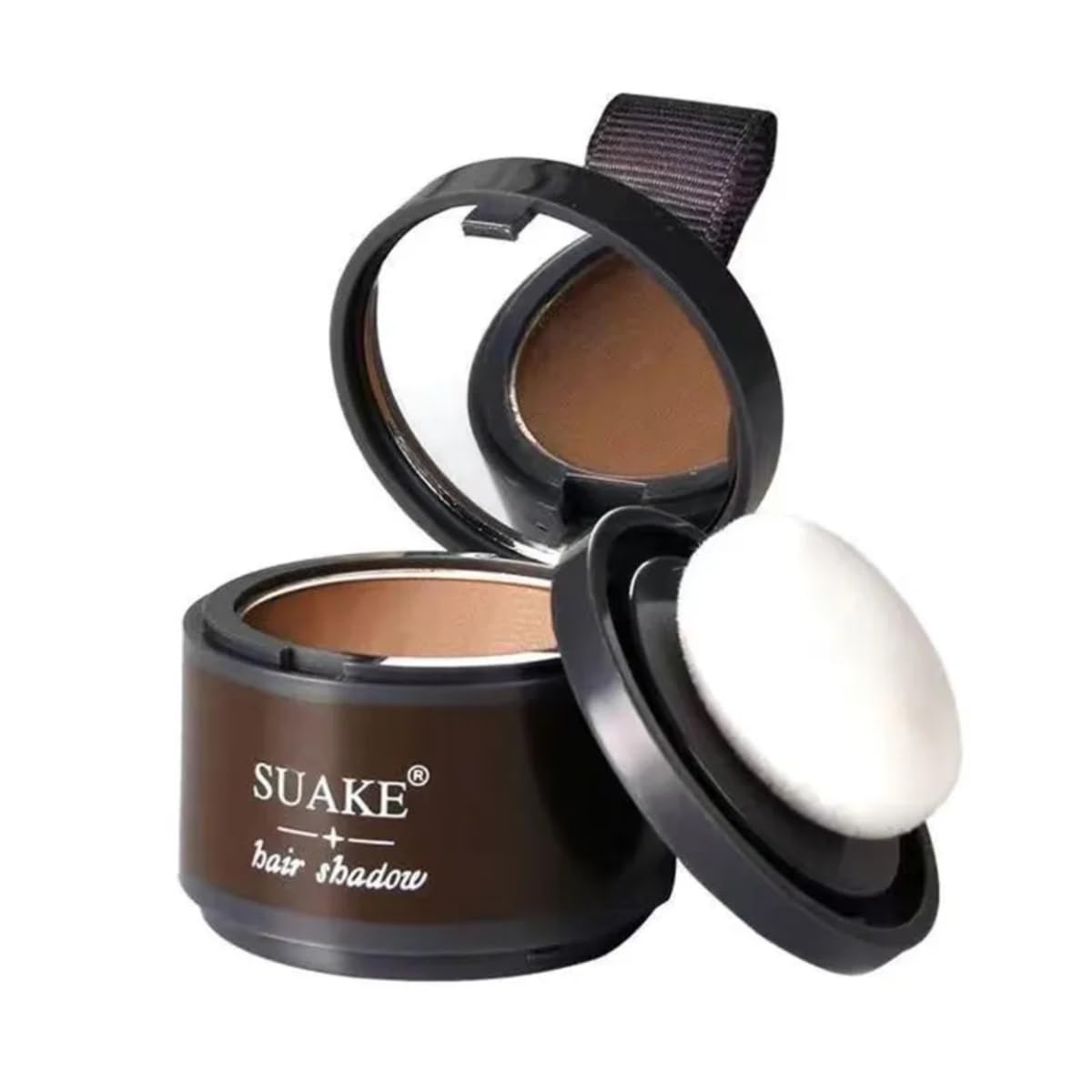 Hairline Shadow Powder for Instant Hair Coverage - Coffee Brown Hair Root Touch Up & Dye Makeup (1 Count) | Perfect for Bald Spots, Thinning Hair & Natural-Looking Hairline Enhancement