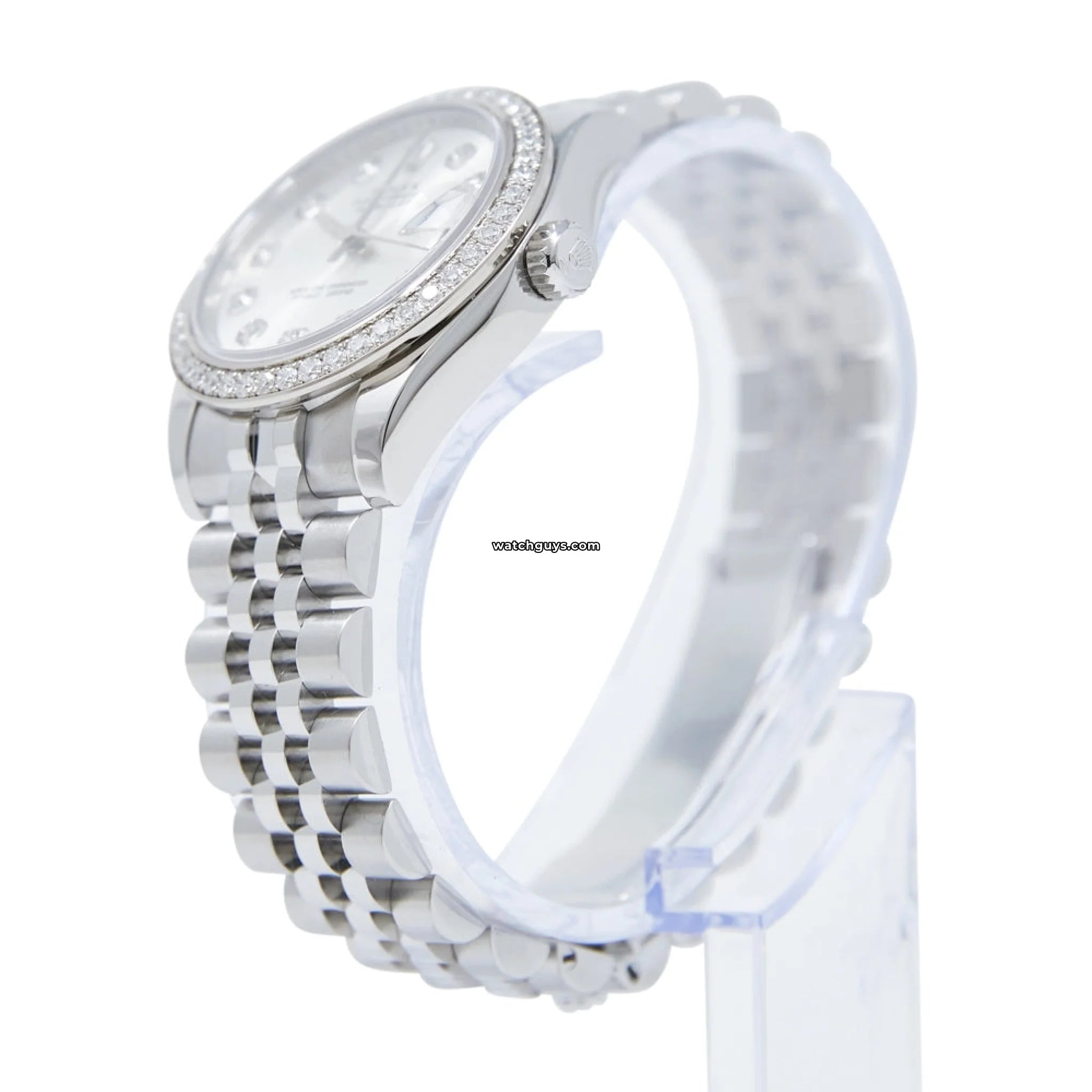 Rolex Datejust 178384 Silver Diamond Jubilee Watch - Luxury Stainless Steel & Diamond Bezel Timepiece for Men - Perfect for Business, Gala & Special Occasions