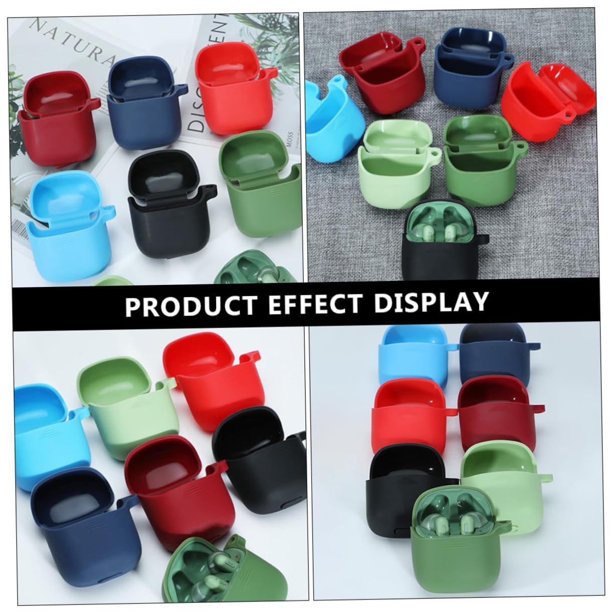 Angoily 3-Pack Durable Silicone Hard Case Cover for Tune220TWS Wireless Earbuds - Charging Port Protection | Perfect for Gym, Running, Travel & Daily Use