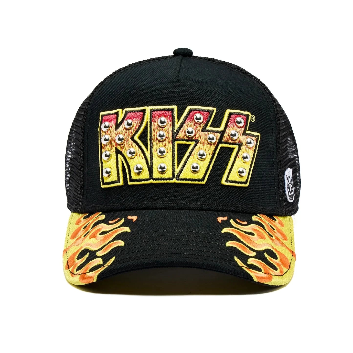 CULT OF INDIVIDUALITY Kiss Logo Trucker Hat - Stylish Unisex Snapback Cap for Men & Women - Perfect for Concerts, Festivals and Streetwear Fashion