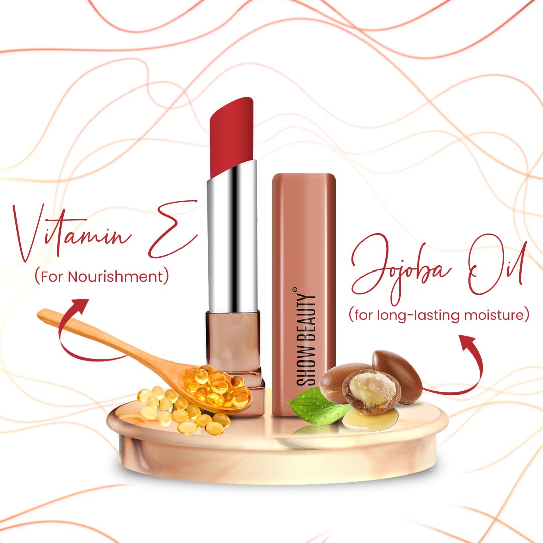 Waterproof Matte Lipstick - Long Lasting, Hydrating for Women | Party & Daily Wear