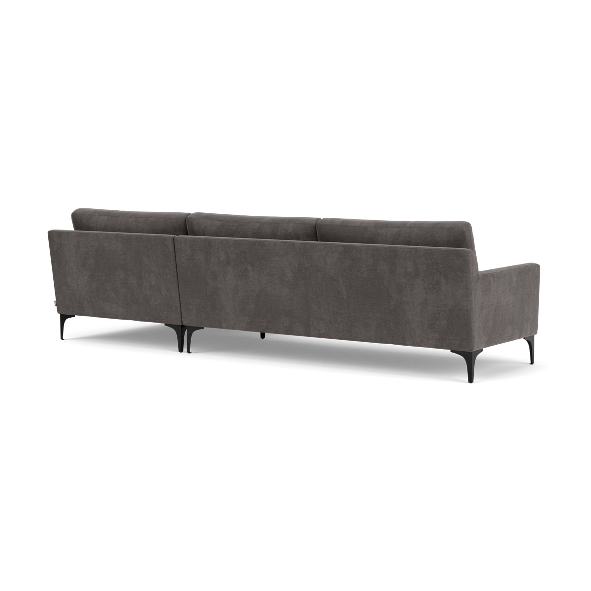 Astha Fabric Right Chaise Sofa - Modern Upholstered Sectional Couch for Living Room, Lounge & Small Spaces