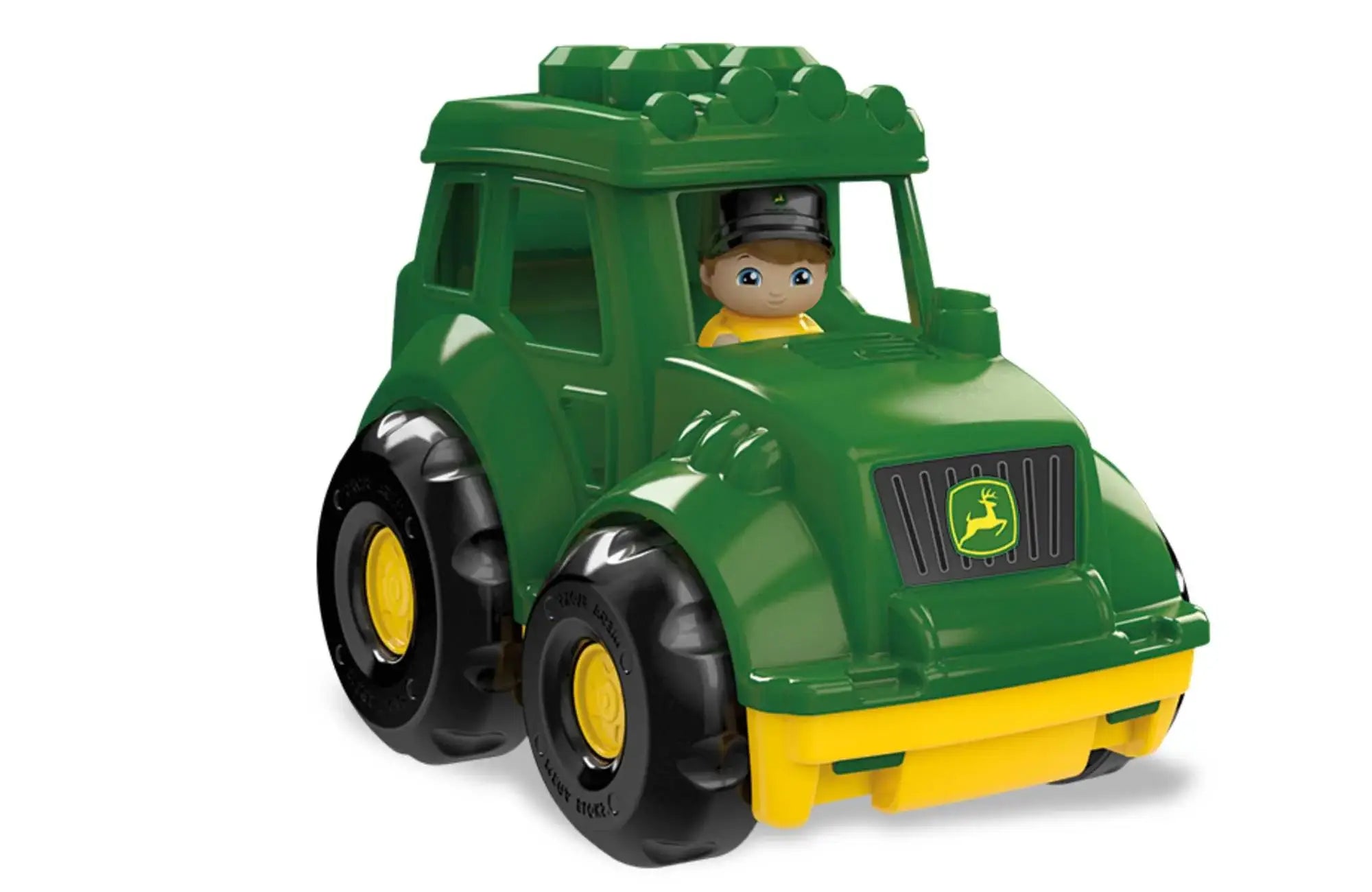 John Deere Lil' Tractor Building Blocks Toy by MEGA Bloks - STEM Learning Construction Set for Kids Ages 1-3 - Perfect for Farm-Themed Playtime & Early Childhood Development