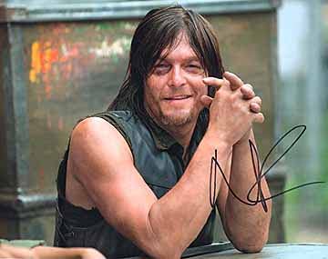 Norman Reedus Autographed 8x10 Photo - The Walking Dead Signed Memorabilia - Perfect for Fans, Collectors & Home Decor