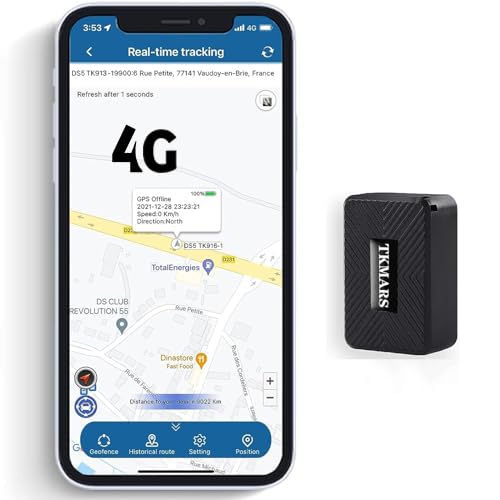 4G Mini GPS Tracker with Strong Magnet - Waterproof Real-Time Car Tracking Device for Vehicles, Luggage, Suitcases & Child Safety | Portable TK913 Locator for Cars, Bags & Personal Items
