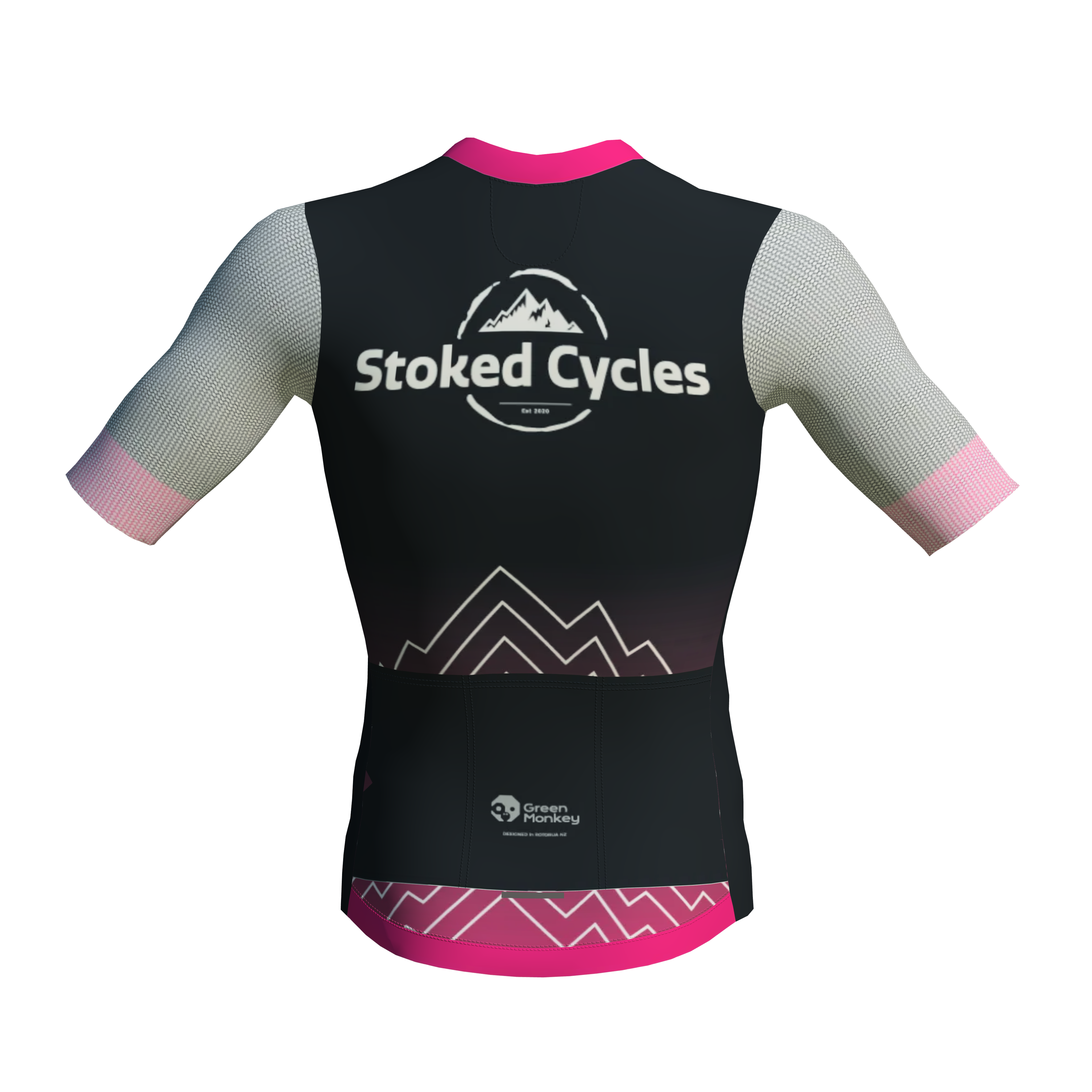 Stoked Cycles Women's Indoor Cycling Jersey - Breathable Pink Performance Bike Shirt for Spinning, Gym & Workouts