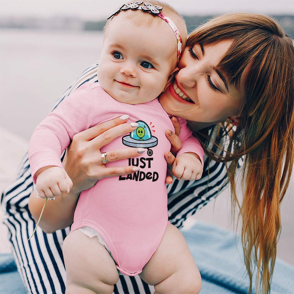 Funny Baby Long Sleeve Bodysuit - Cotton Newborn Clothes for Boys & Girls | Cute Humorous White Infant Onesie for Playtime & Photo Shoots
