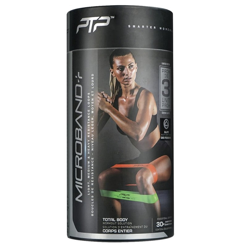 MicroBand Plus Pack - Adjustable Resistance Bands Set for Home Workouts, Physical Therapy & Fitness Training - Perfect for Strength Training, Yoga & Mobility Exercises