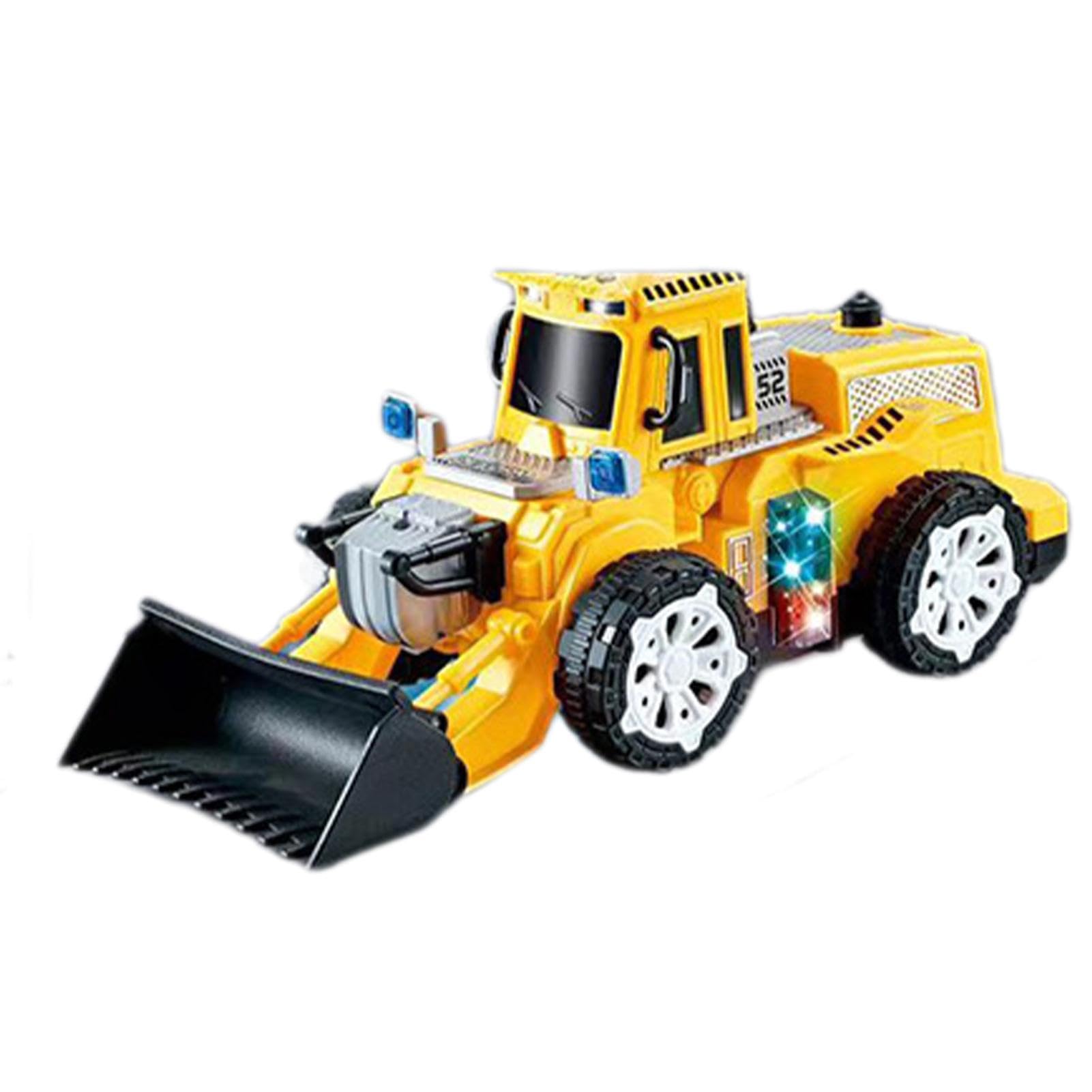 Whrcy Transforming Robot Toys, Electric Robot Construction Vehicle Car | STEM Educational Toy for Kids with Flashing Lights | Perfect for Birthday Gifts, STEM Learning & Pretend Play