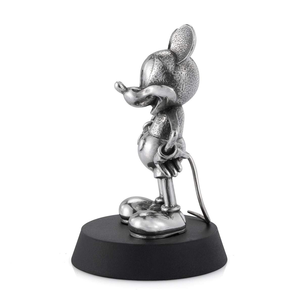 Royal Selangor Pewter Mickey Mouse Statue - Steamboat Willie 90th Anniversary Collectible Gift, Handcrafted Tin Figurine for Disney Fans, Home Decor & Office Display