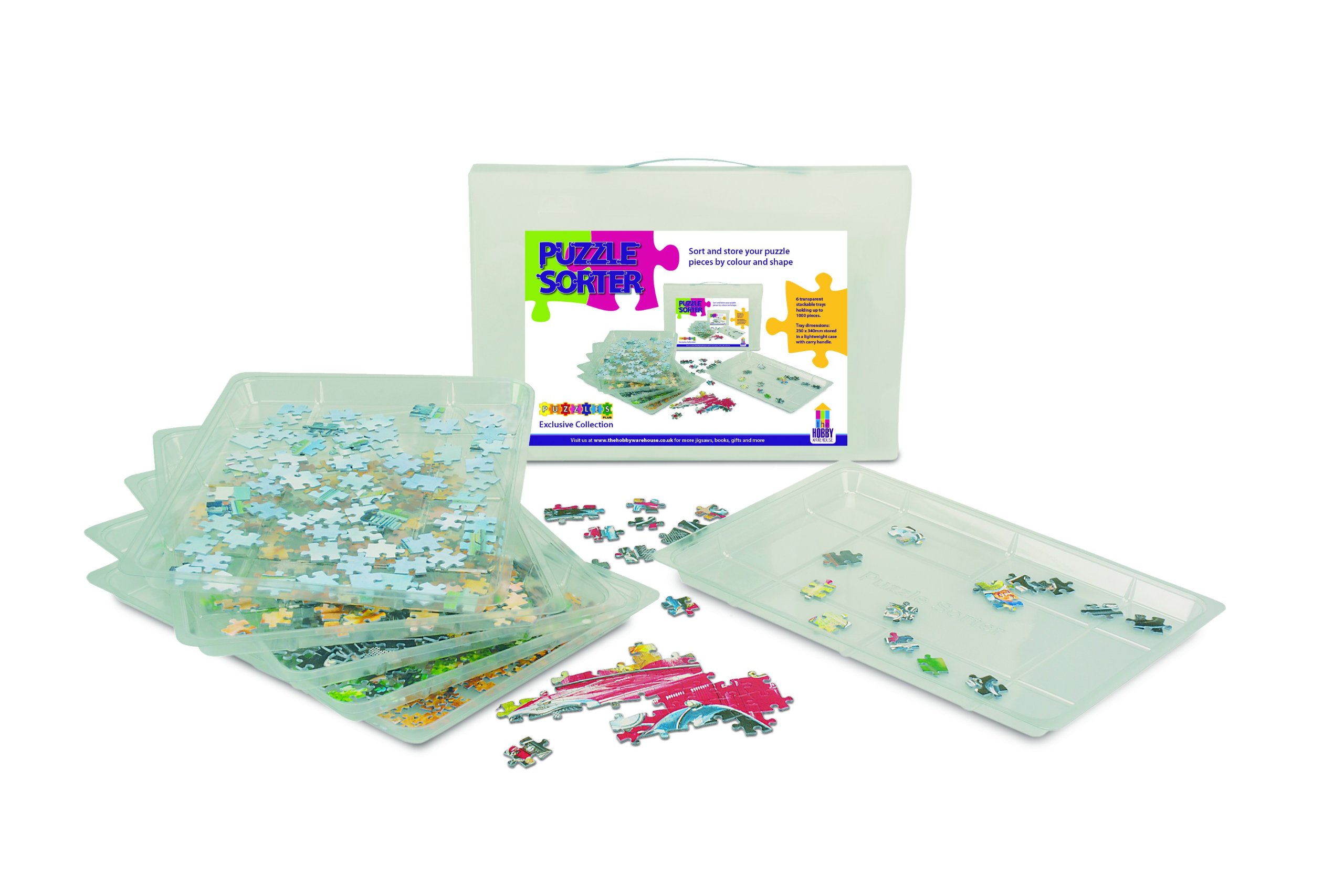 Premium Wooden Jigsaw Puzzle Sorter Tray - Organize 1000+ Piece Puzzles Easily - Perfect for Adults, Families & Puzzle Enthusiasts - Great for Game Nights, Relaxation & Home Decor