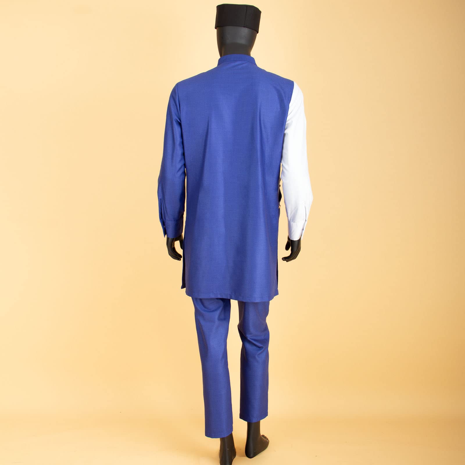 Bazin Riche Men's 3-Piece African Outfit Set - Traditional Casual Shirt, Pants & Hat for Men | Perfect for Cultural Events, Weddings & Special Occasions