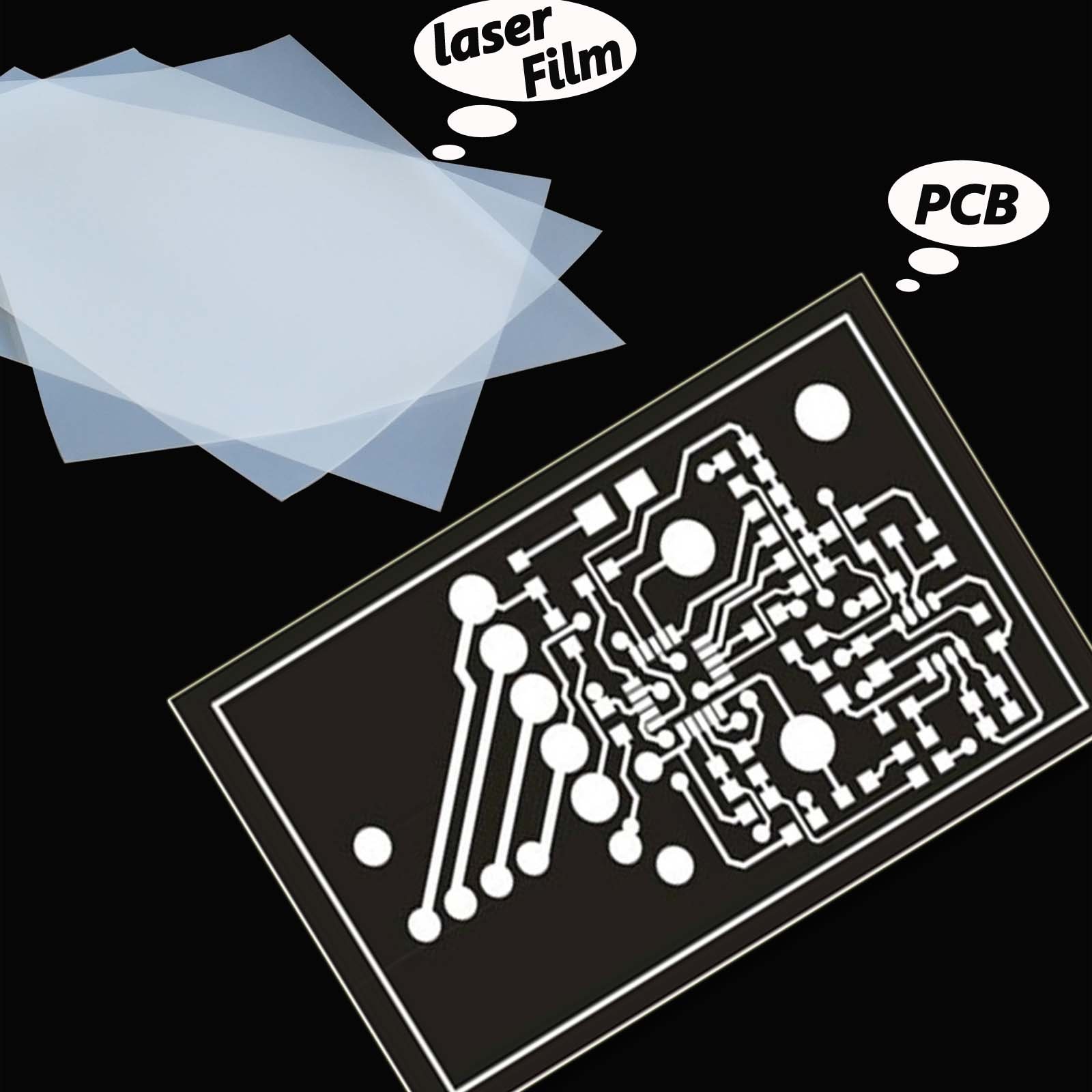 High-Quality Laser Printer Transparency Film Paper for Silk Screen Printing - 50 Sheets (13