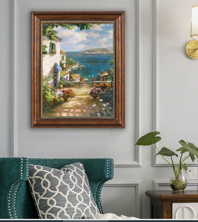 Stunning Coastal Wall Art - Premium Beach Decor for Living Room, Bedroom & Office - High-End Ocean Themed Painting for Home & Office Decor