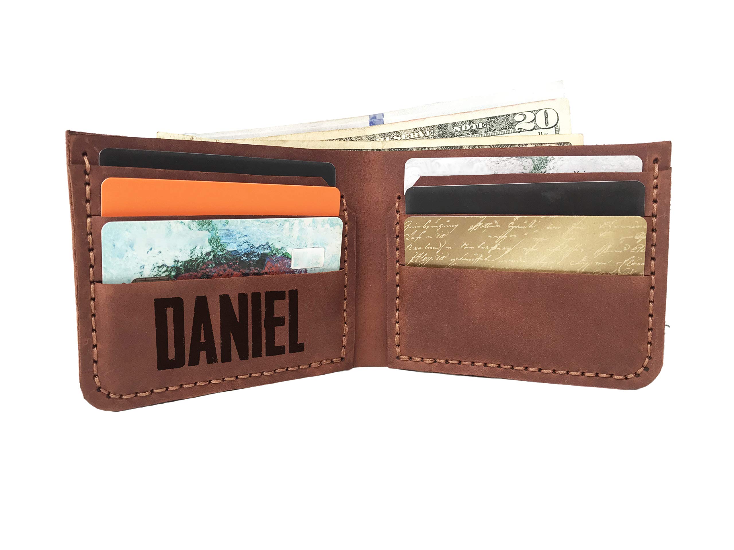 The Last of Us Part II Leather Wallet for Men - Ellie's Tattoo Design Custom Handmade Gift for Gamers, Husband, Boyfriend | Durable Mens Wallet for Everyday Use & Gaming Conventions