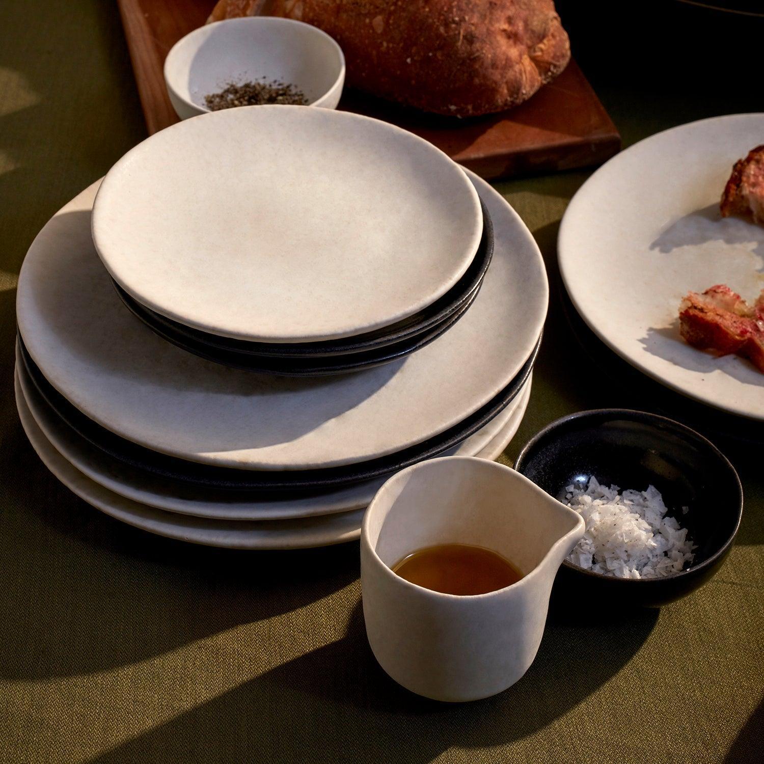 Terra Stone Bread and Butter Plate Set - Durable and Elegant for Everyday Dining, Entertaining, and Kitchen Use
