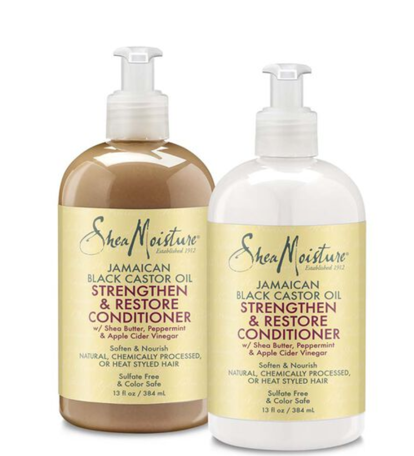 Shea Moisture Jamaican Black Castor Oil Strengthen & Restore Conditioner 13 fl oz - Hair Repair for Dry, Damaged & Curly Hair - Natural Deep Conditioning Treatment for Stronger, Healthier Locks