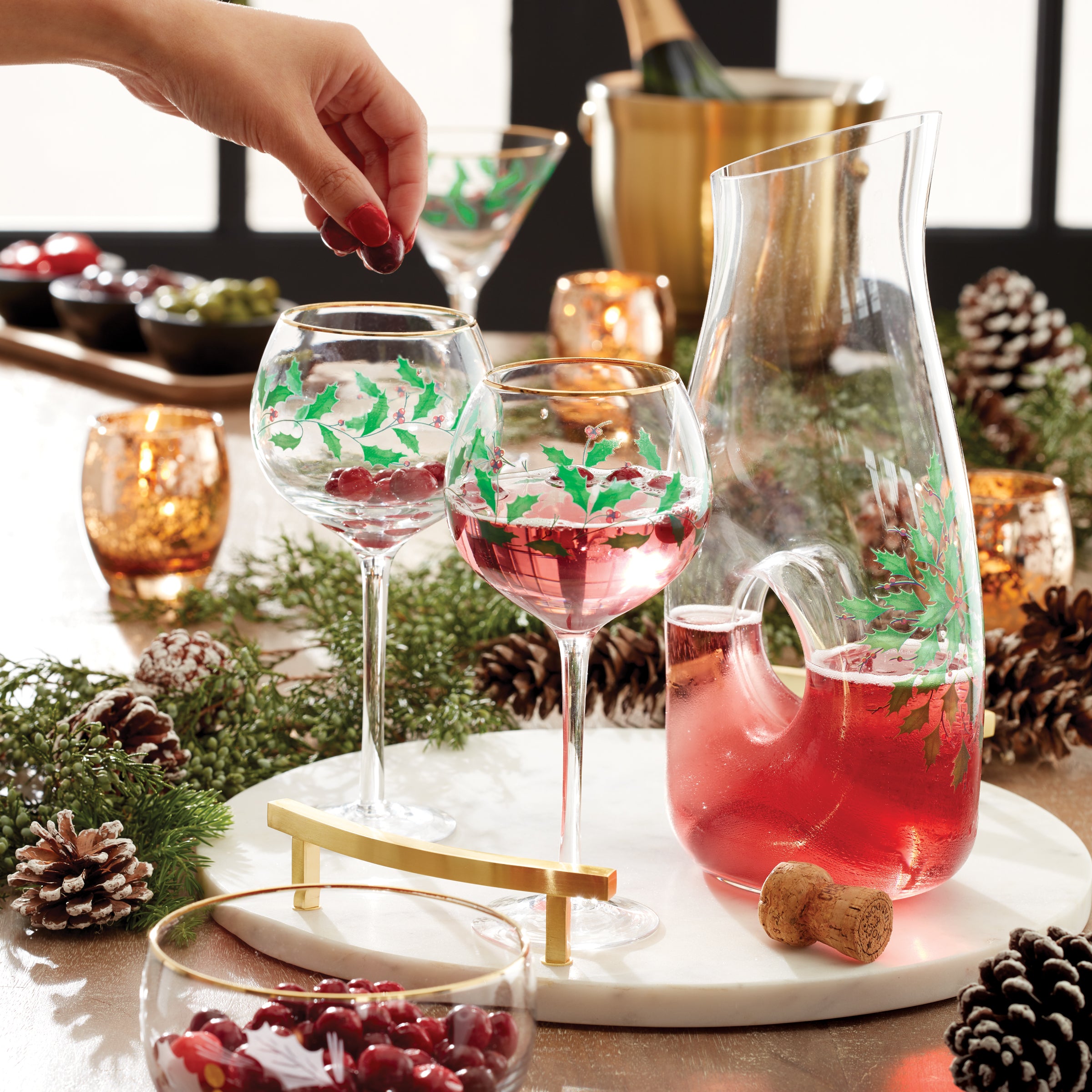 Premium 3-Piece Glass Decanter & Wine Glasses Set for Holiday Gifts - Perfect for Wine Tasting, Dinner Parties & Home Bar Decor