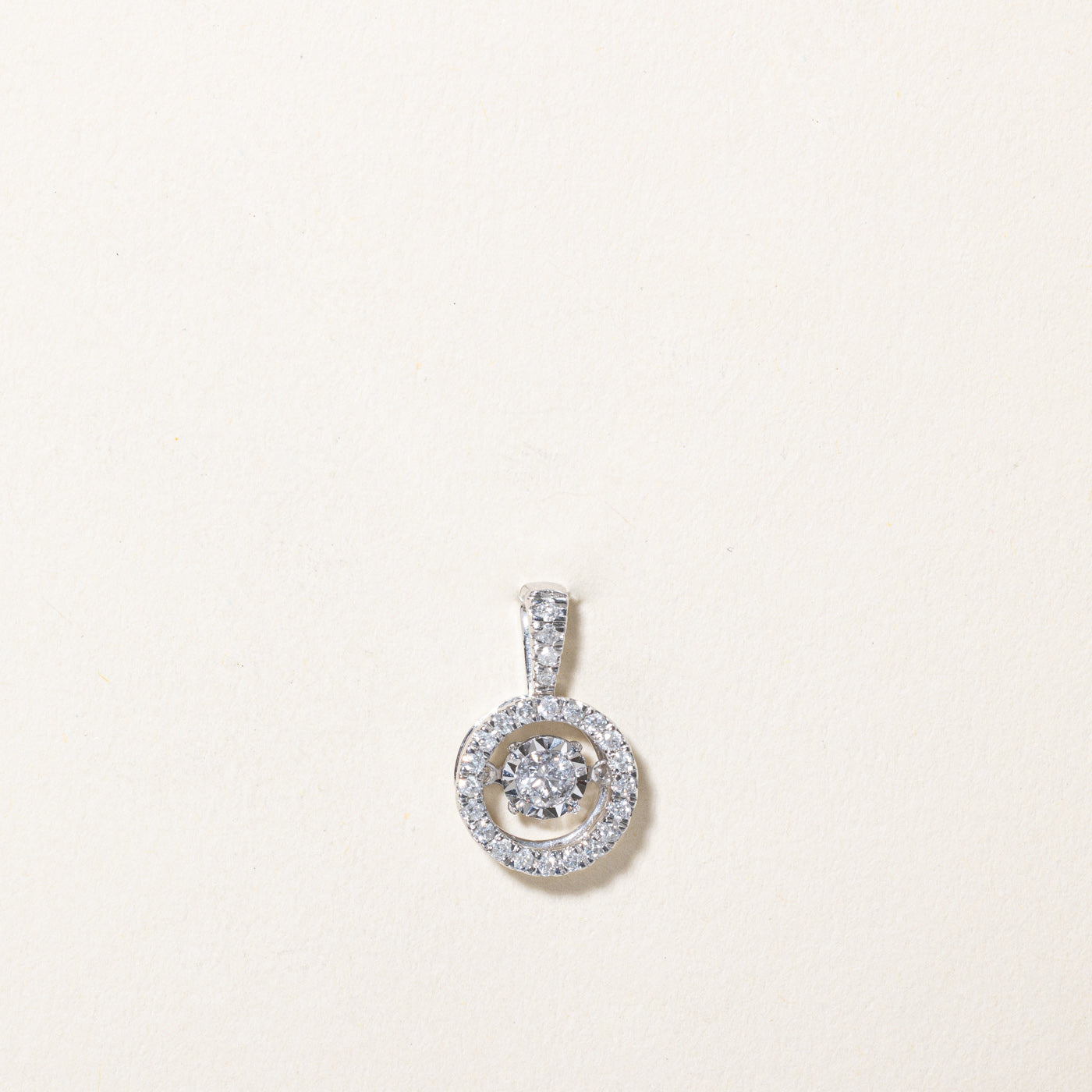 0.33ctw Diamond Open Halo Pendant Necklace - Elegant Solitaire Jewelry for Women | Perfect for Weddings, Anniversaries & Special Occasions