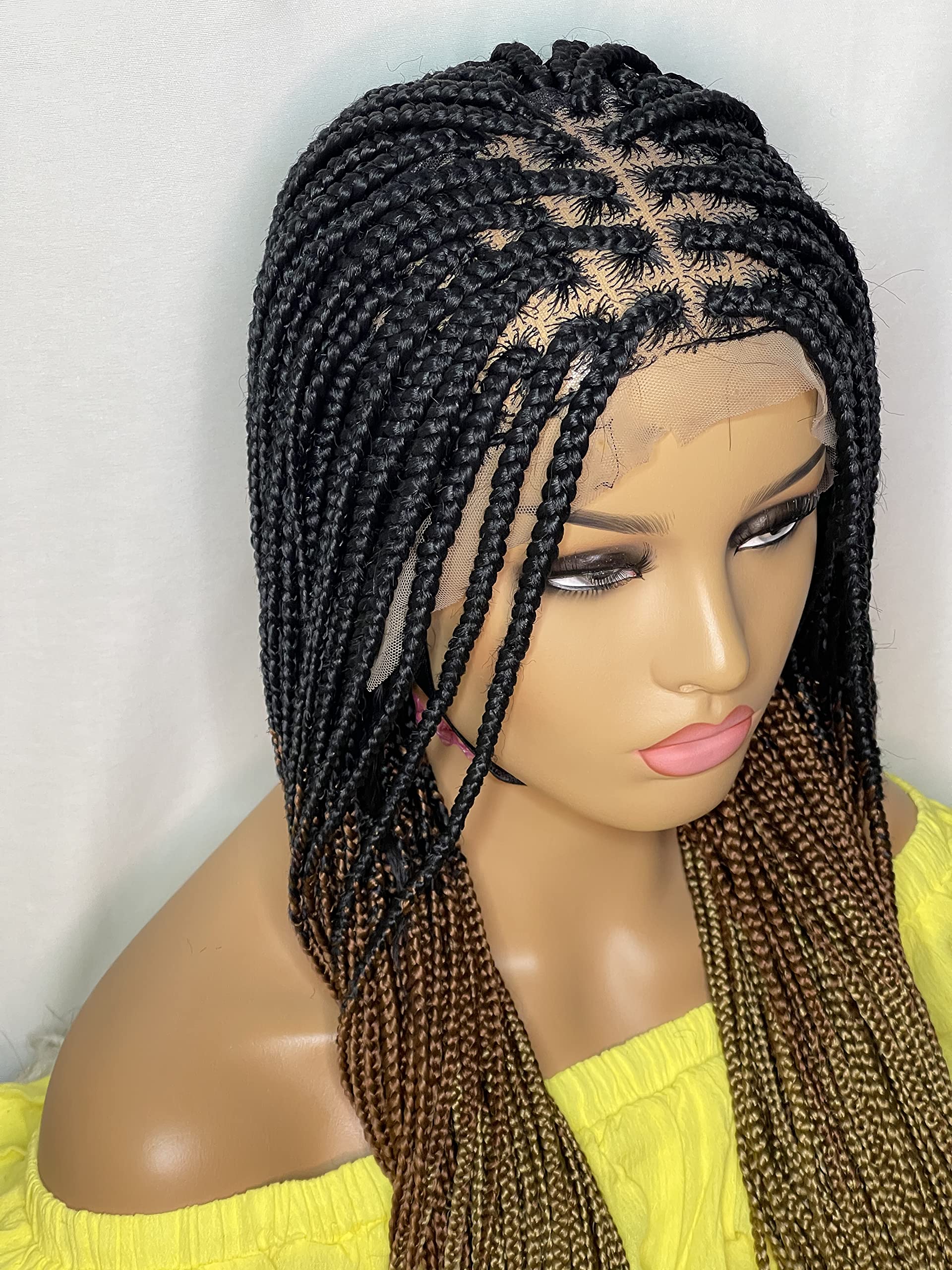 Box Braids Wigs for Black Women - Natural-Looking Synthetic Hair for Protective Styling | Perfect for Daily Wear, Parties & Special Events
