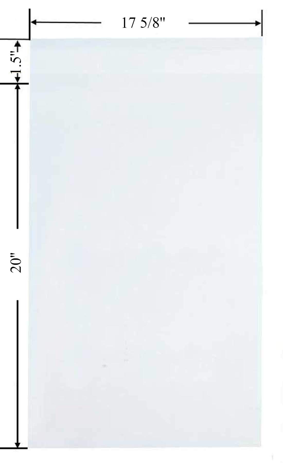 300 Pack Self Sealing Clear Plastic Bags - OPP Pouches & Poly Bags (2mil Thickness) - 12 1/8