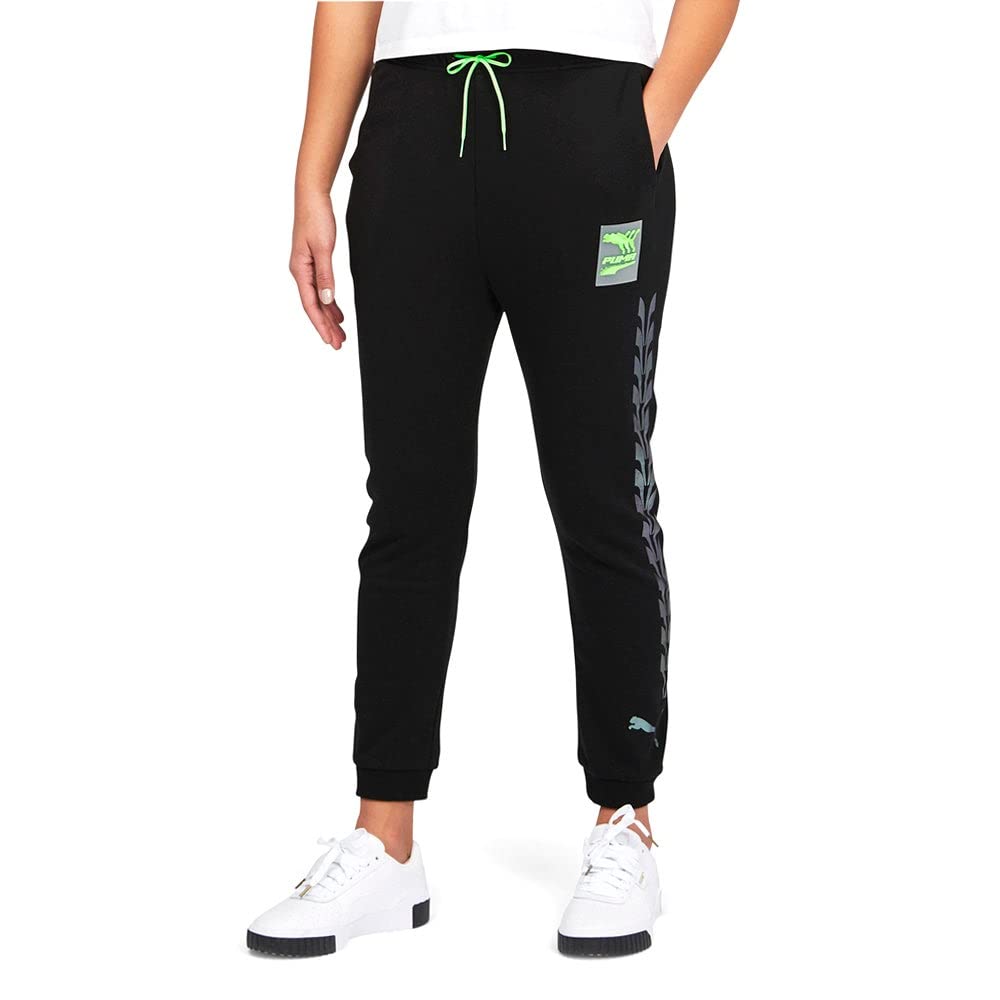 PUMA Women's Evide Drawstring Athletic Pants - Black | Comfortable Workout Joggers for Running, Yoga & Lounge Wear