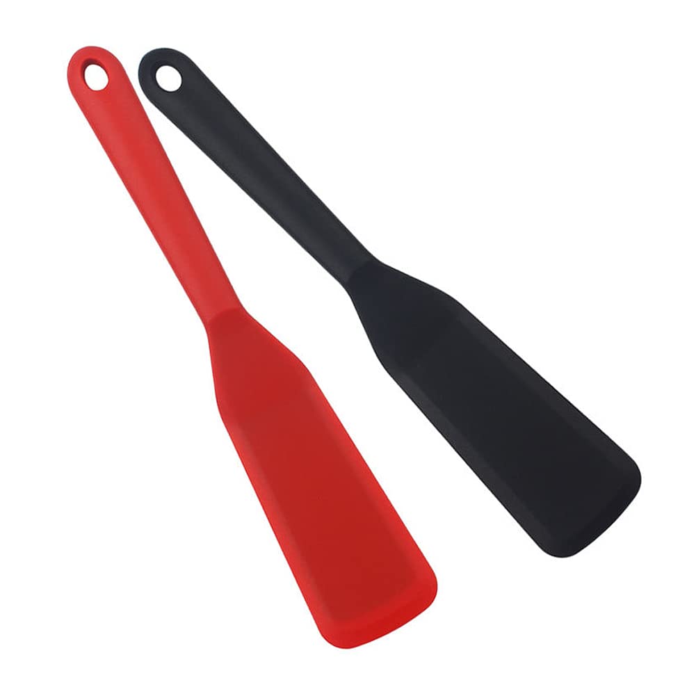 **CANDeal 2-Pack Ultra-Thin Silicone Spatula Set – Non-Stick Omelet Turner, Crepe & Pancake Flipper for Eggs, Burgers, Pizza & Steak – Heat-Resistant & Flexible for Easy Food Flipping – Perfect for Breakfast, Baking & Grilling**