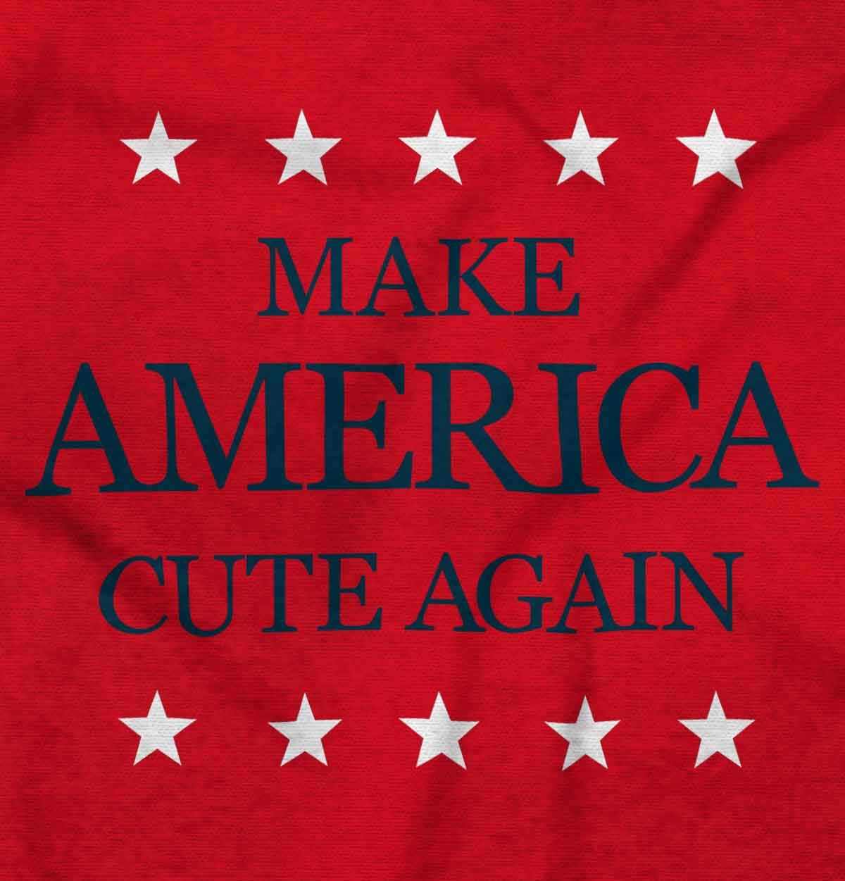 Make America Cute Again Election Toddler T-Shirt - Patriotic Baby Boy & Girl Tee for 4th of July, Voting Day & Political Events