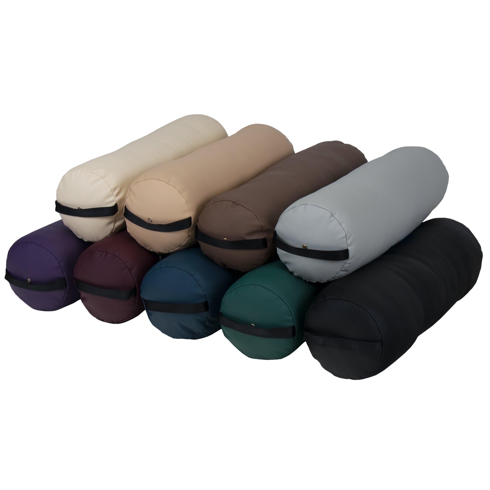 EARTHLITE Fluffy Bolster Pillow for Massage - 100% PU Upholstery with Strap Handle, Professional Quality Massage Table Accessory for Back Pain Relief - Perfect for Spa, Yoga, Physical Therapy & Home Use
