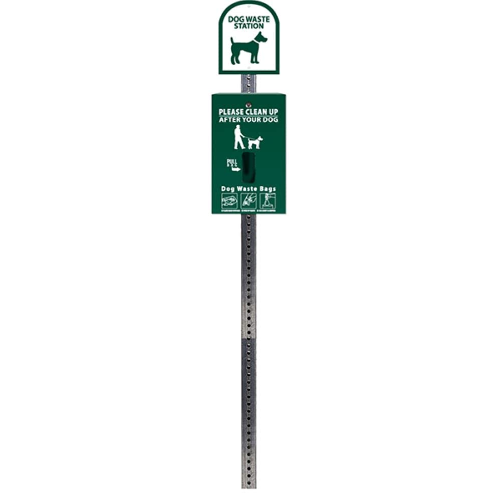 Mini Dog Waste Station with MittN Bag™ System - Green | Portable Poop Disposal for Parks, Backyards & Travel | Eco-Friendly Dog Waste Cleanup Solution