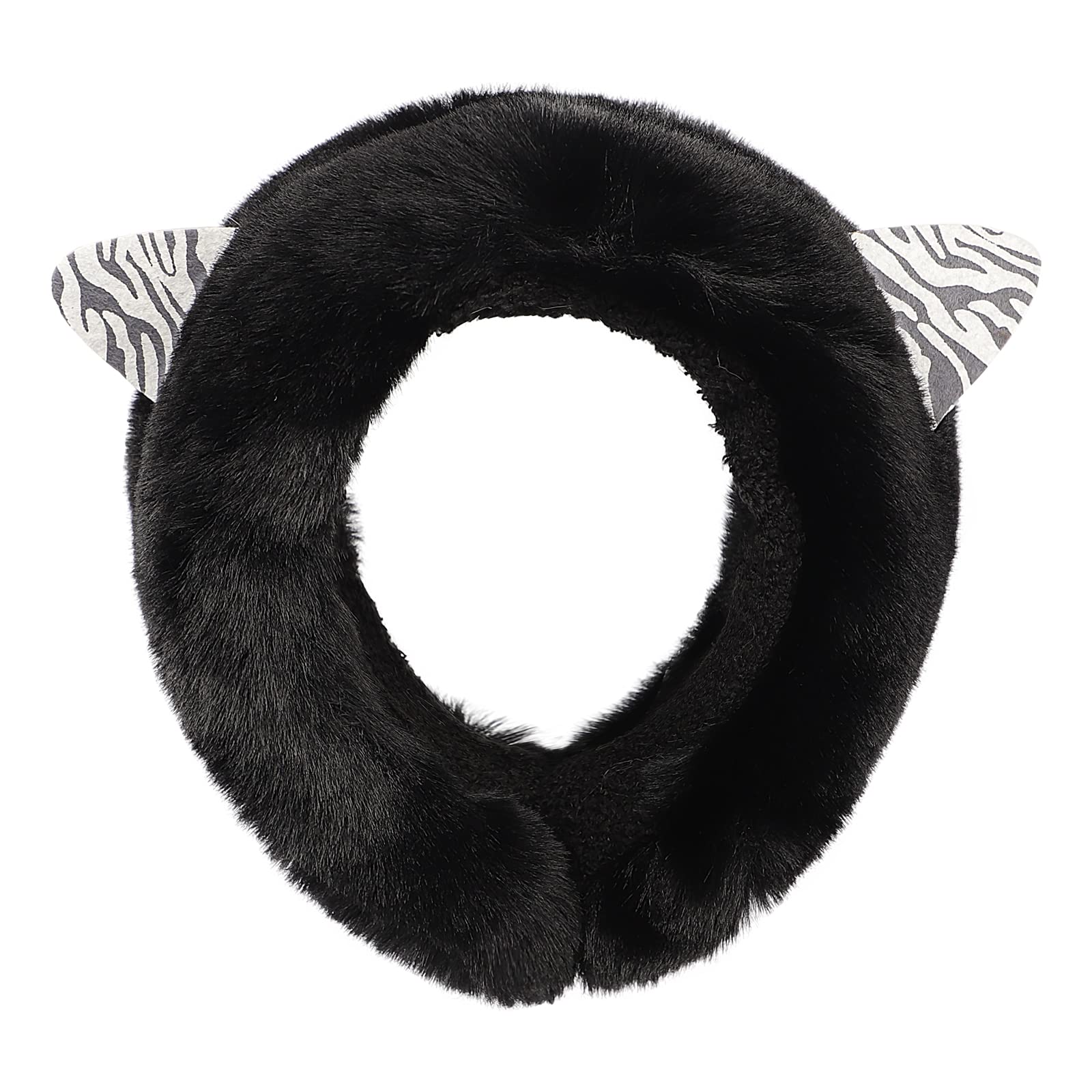 Soft Plush Cat Ear Earmuffs - Windproof Winter Warm Headband with Neck Warmer for Women & Girls | Cozy Ear Protection for Outdoor Activities, Winter Sports, and Daily Commute