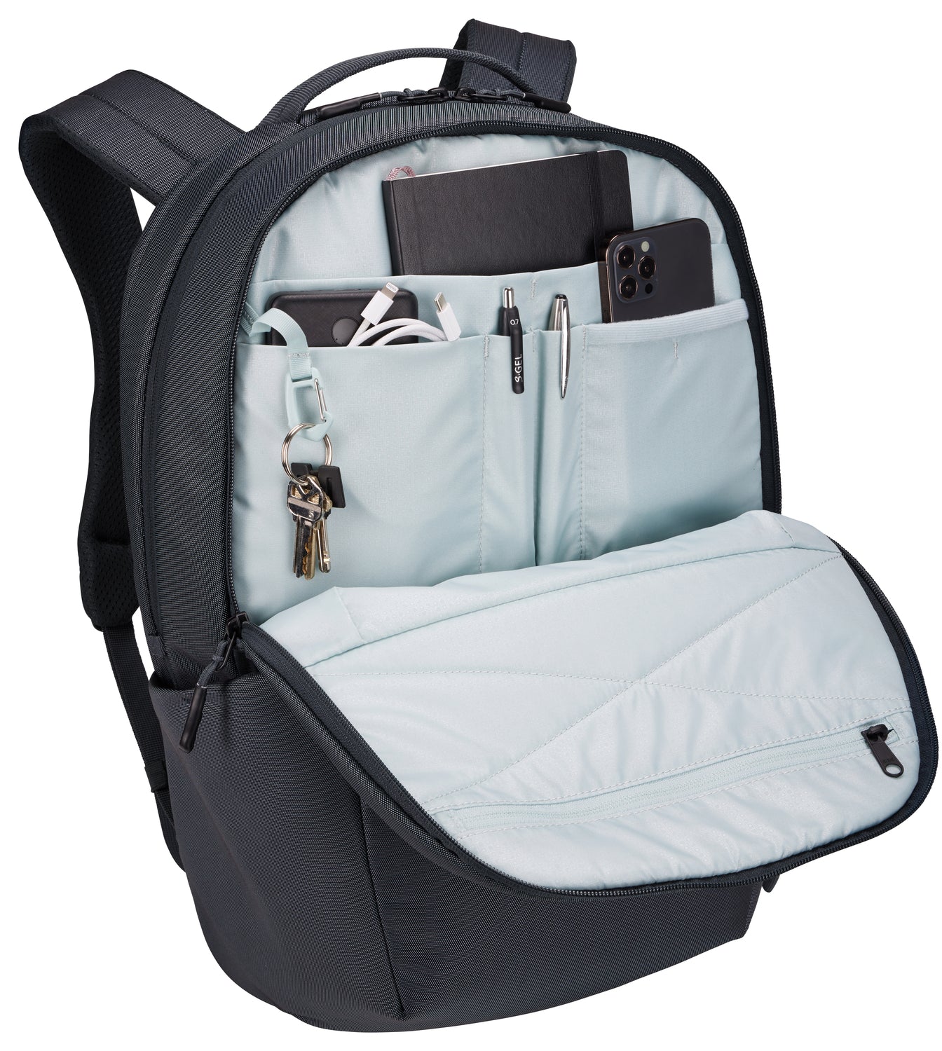 Thule Subterra 2 Laptop Backpack 27L - Water-Resistant Dark Slate Business Travel Backpack for Men & Women - Perfect for Commuting, Office Work & Airplane Carry-On