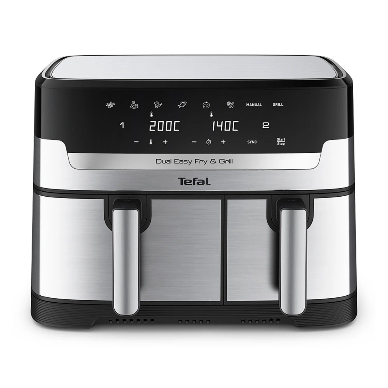 Tefal Dual Easy Fry & Grill Deluxe XXL Air Fryer EY905C - Large Capacity Air Fryer for Healthy Cooking | Perfect for Family Meals, Parties & Quick Snacks
