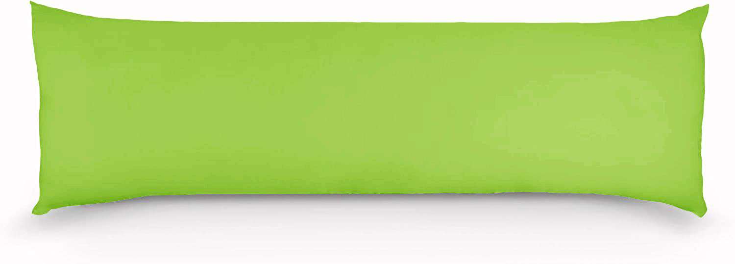 1000TC Premium Ultra Soft Body Pillowcase - Green - Perfect for Home, Bedroom, Travel & Relaxation