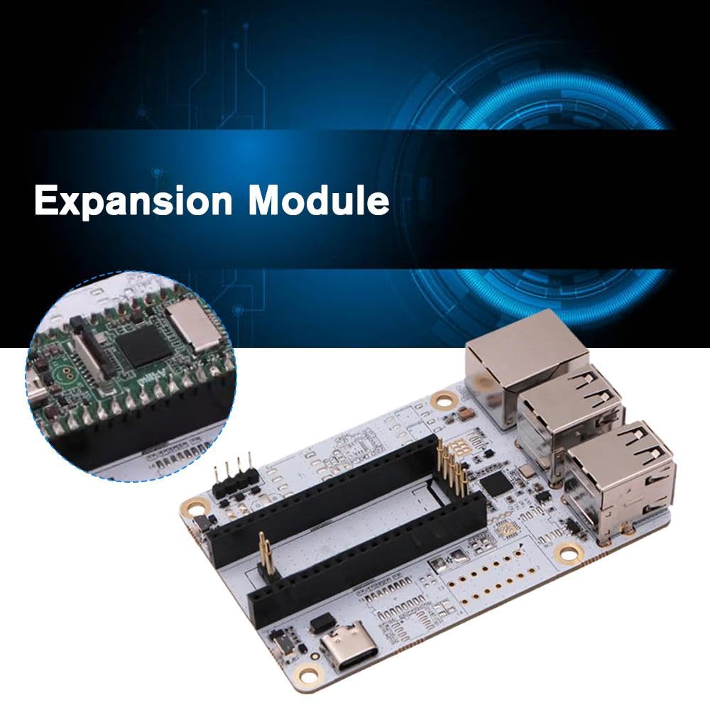 MIL-V Expansion Board USB Hub Backplane for Milk-V Linux with RJ45 Ethernet Port - Connect Peripherals for Home Office & DIY Projects