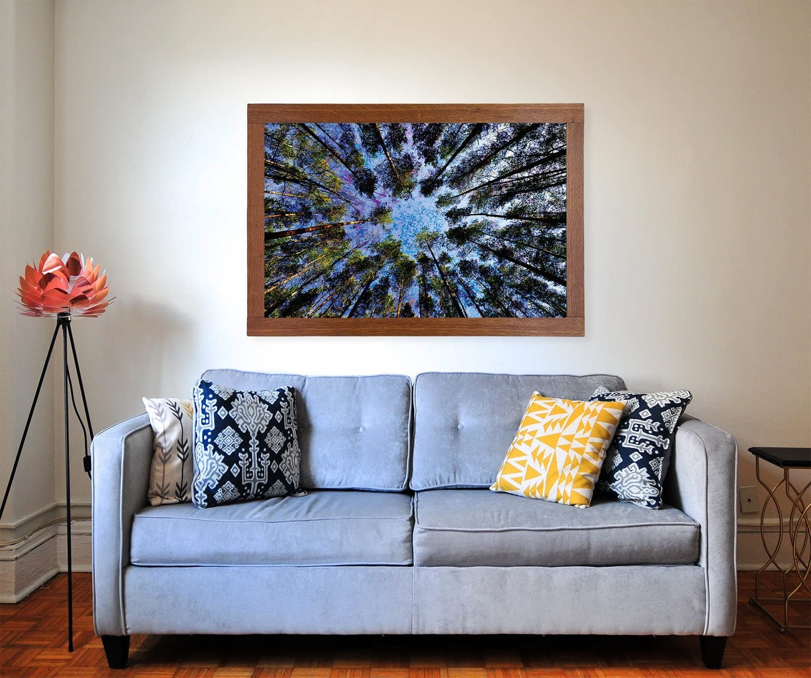 Trippy Tree Canopy Art Print - Nature Wall Decor Poster with Earthy Forest Design | Premium Quality Paper | Unframed Wall Art for Bedroom, Living Room & Office | Perfect for Meditation Spaces & Bohemian Home Decor