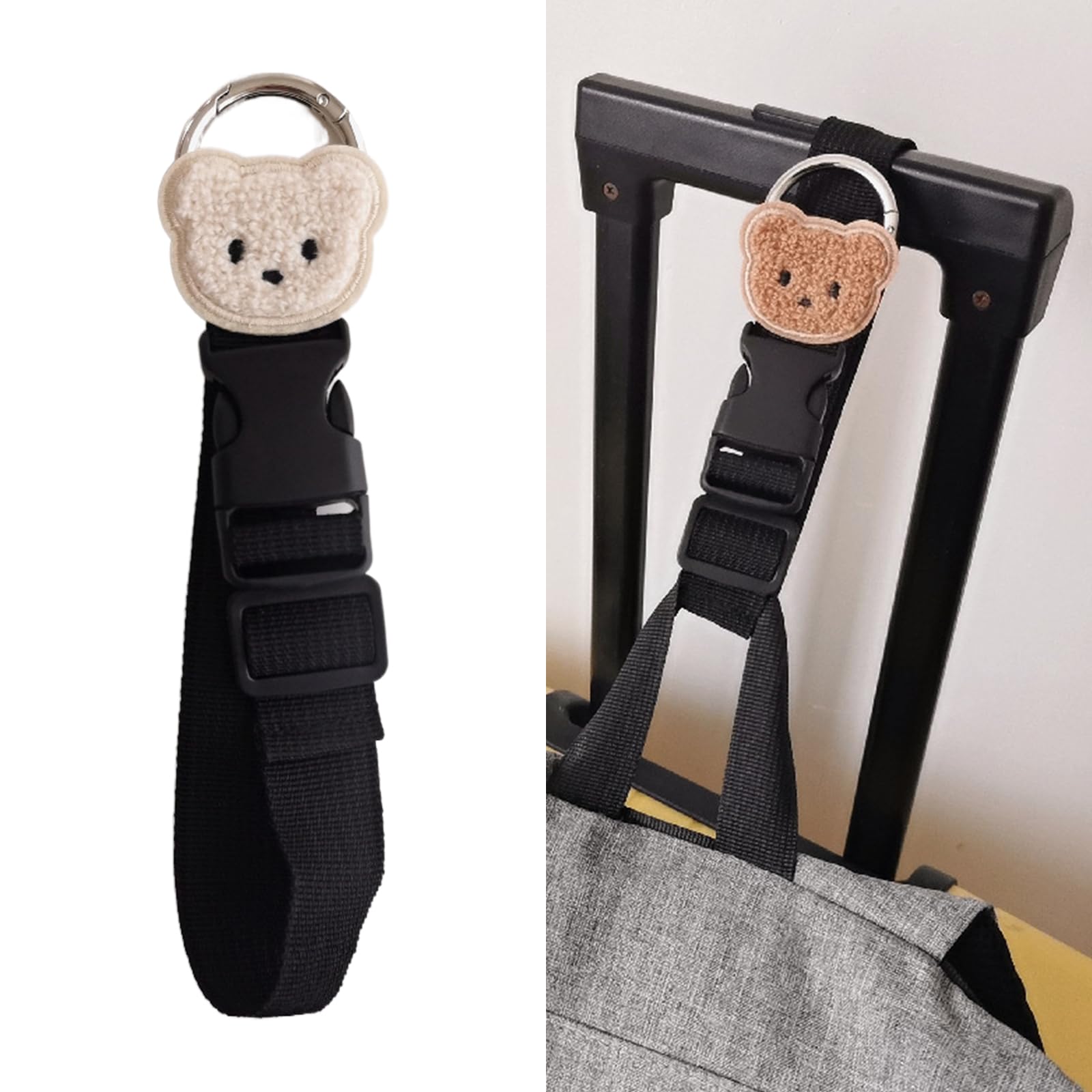 Durable Suitcase Belt with Adjustable Strap - Secure Travel Bag Hook for Luggage & Backpacks | Perfect for Airports, Train Travel & Outdoor Adventures