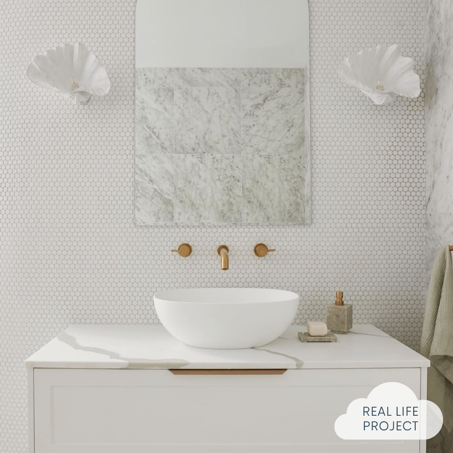 Premium White Matte Penny Round Mosaic Tile - 1x1 Inch Ceramic Wall & Floor Tiles for Bathroom, Kitchen Backsplash, Shower, and Pool Designs