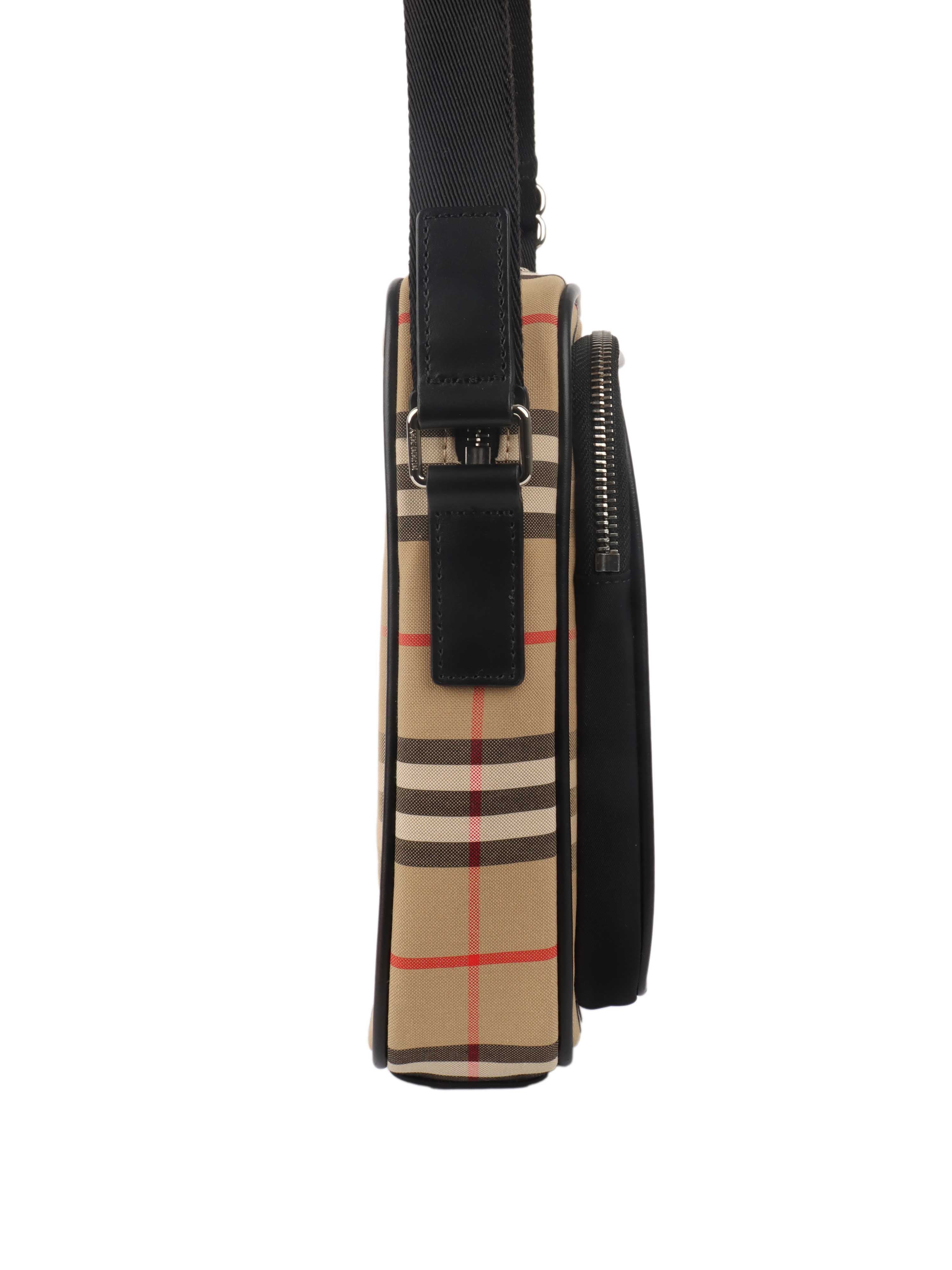 Burberry Vintage Check Leather Crossbody Bag - Stylish Designer Handbag for Women, Perfect for Everyday Use, Travel & Casual Outings