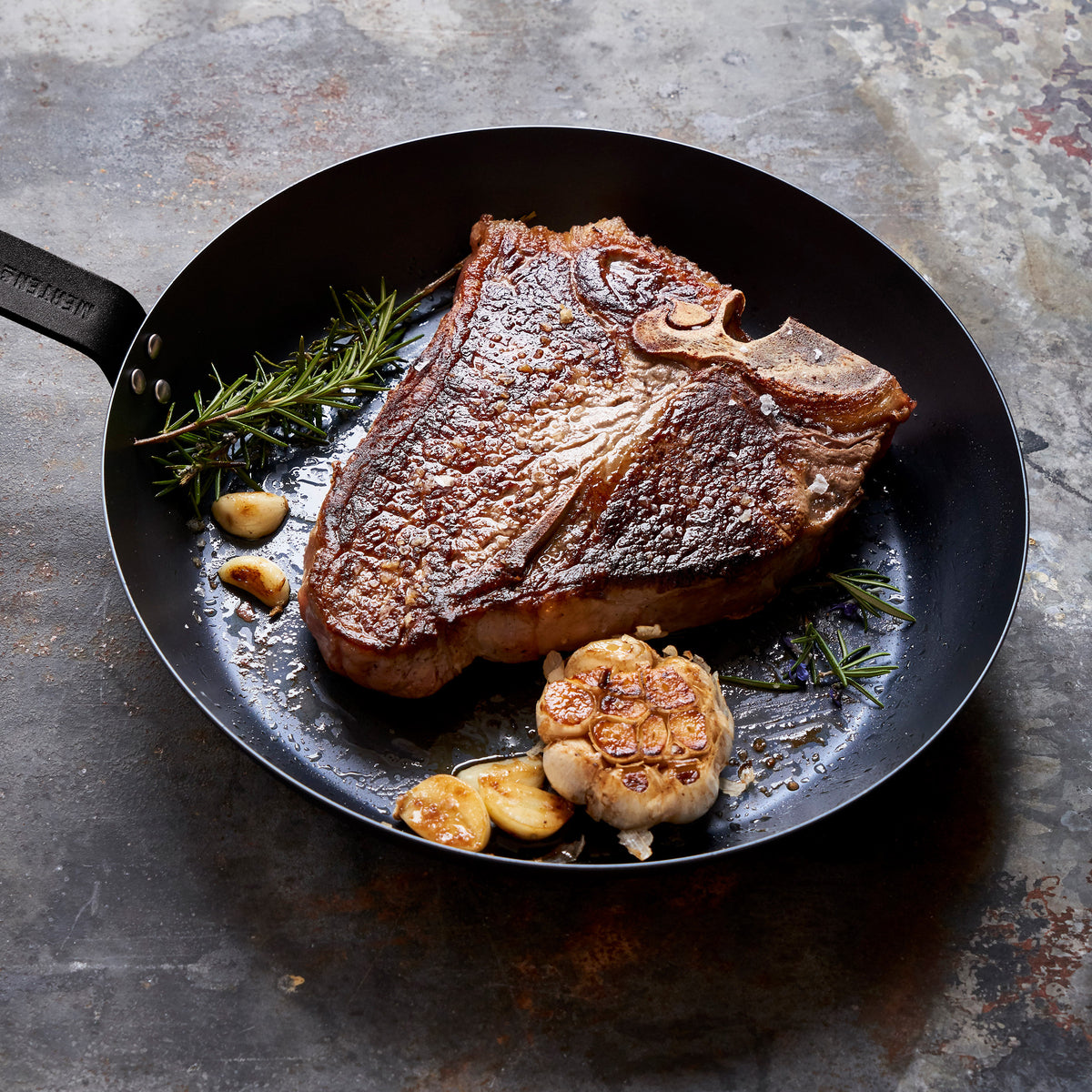 Premium Merten & Storck Carbon Steel 10-Inch Frying Pan - Professional Grade Cookware for Searing, Sautéing & Stir-Frying - Ideal for Home Chefs & Restaurant Use