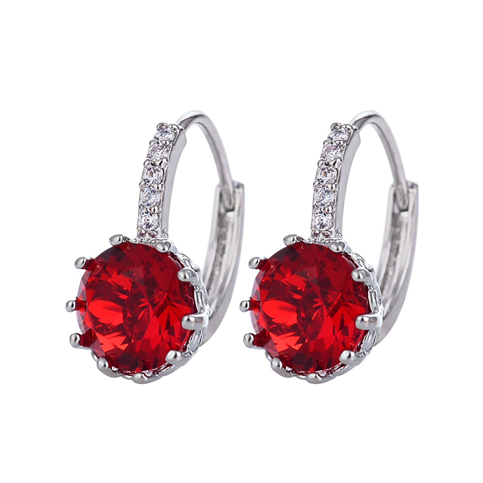 Retro Diamond Hoop Earrings for Women - Small Gold Lightweight Metal Dangle Earrings - Perfect for Parties, Weddings & Everyday Wear