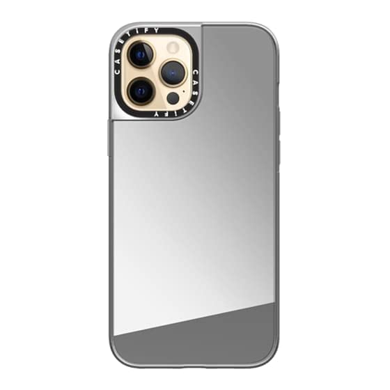 CASETiFY Mirror iPhone 12 Pro Max Case - Reflective Silver Cover with 4.9ft Drop Protection & MagSafe Compatibility | Perfect for Night Out, Concerts & Safety Visibility