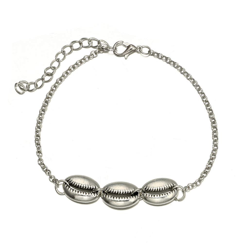 Bohemian Shell Wave Anklet Set - 2 Pcs Conch Leather Foot Chain Jewelry for Women | Perfect for Beach Vacations, Summer Outfits & Boho Fashion Accessories