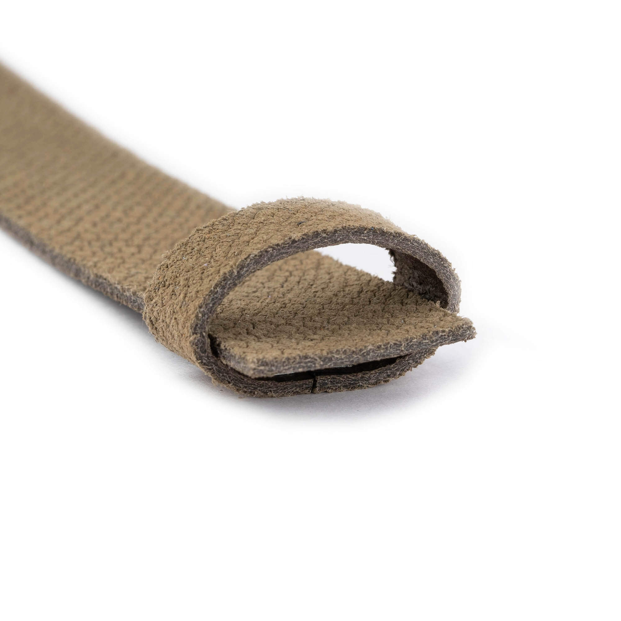 Khaki Green Suede Snake Embossed Belt Strap 2.5cm - Replacement Strap for Versace Buckles | Fashion Accessory for Men & Women | Perfect for Casual, Office & Evening Wear