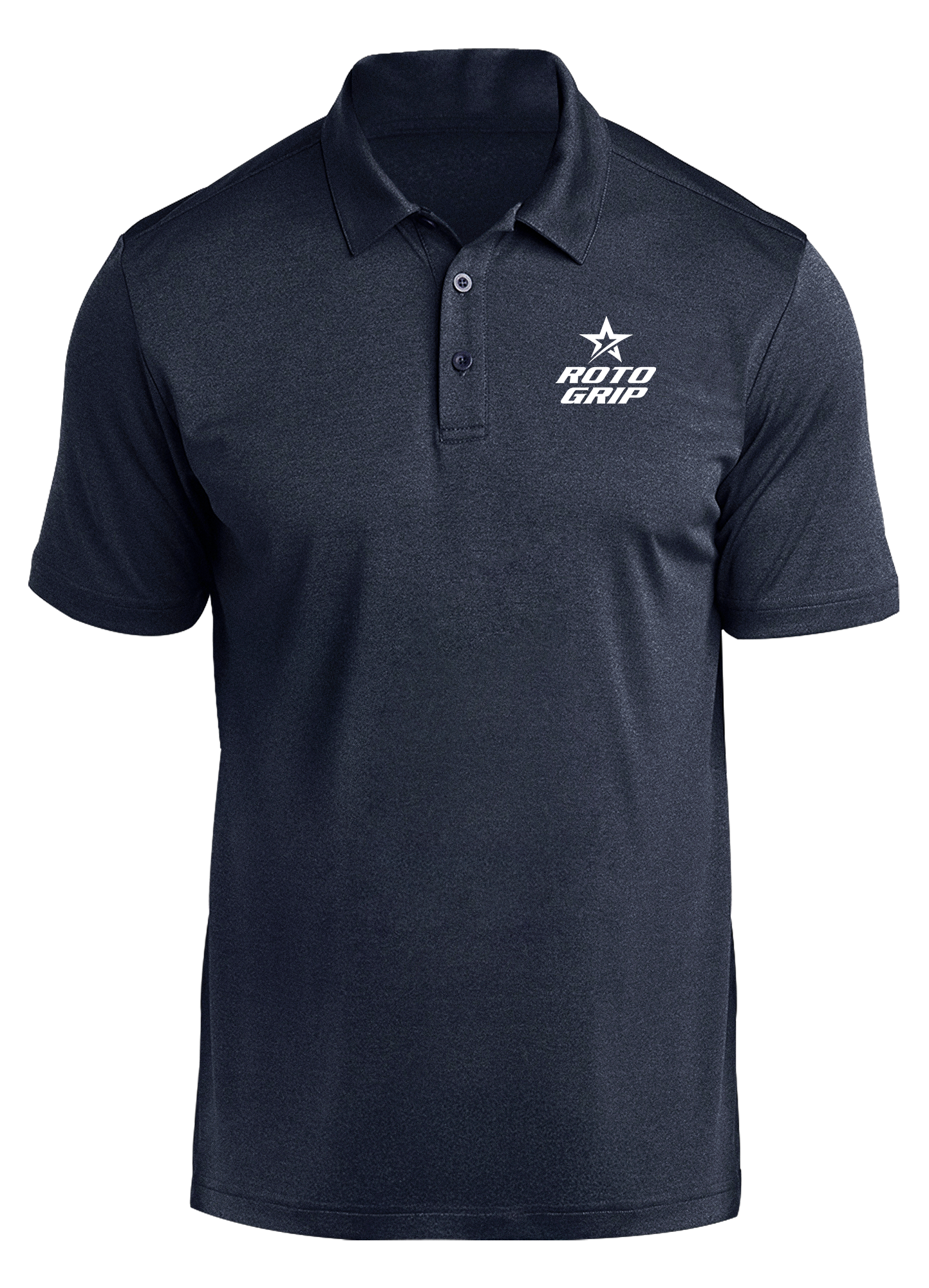 Roto Grip White Prime Polo Shirt for Men - Navy Blue Performance Golf & Casual Wear - Moisture Wicking & Breathable Fabric for Sports & Everyday Use