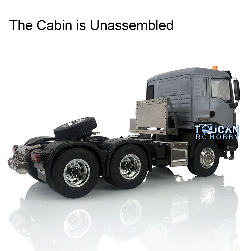 LESU RC 1/14 Scale Metal 6x4 Chassis DIY Spare Parts Kit for TGS Tractor Truck - Includes ESC, Light & Sound System, Radio Control, Battery Charger - Perfect for RC Truck Enthusiasts & Custom Builders