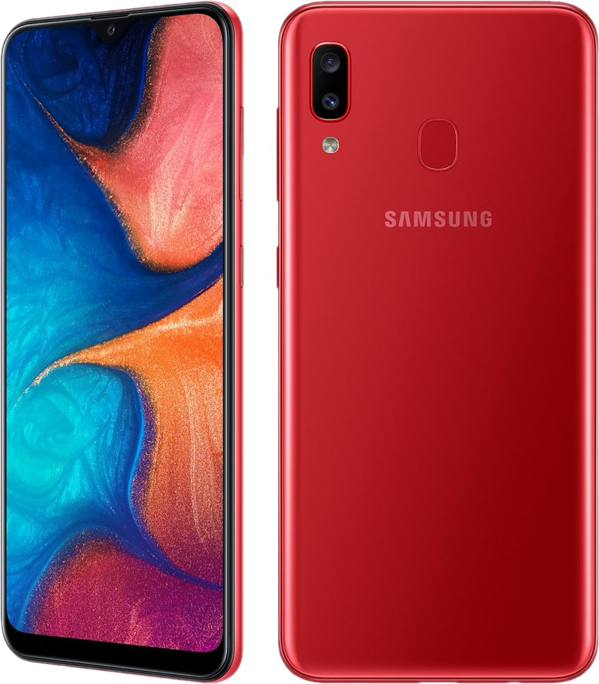 Samsung Galaxy A20 32GB Unlocked Smartphone - Red (Compatible with Sprint) - Perfect for Streaming, Gaming & Social Media